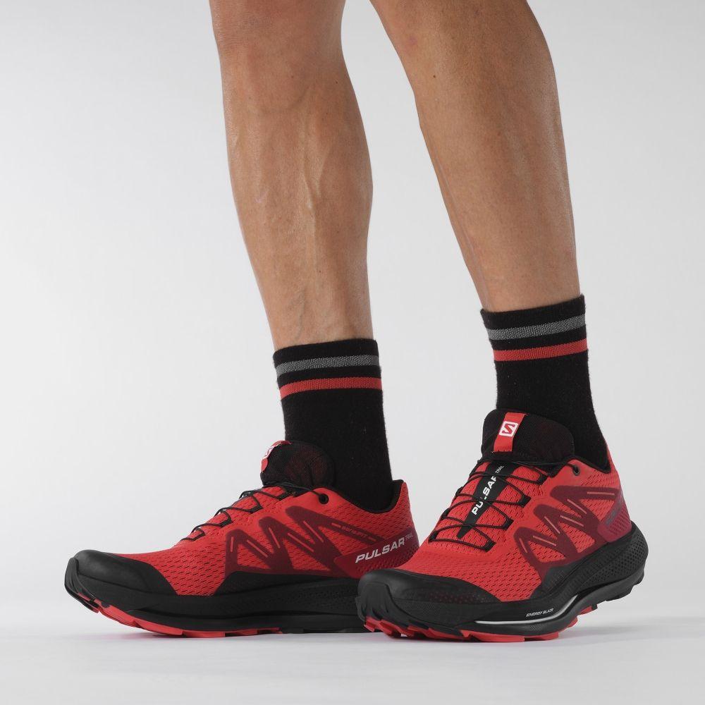 Zapatilla Hombre Pulsar Trail Rojo Salomon-2