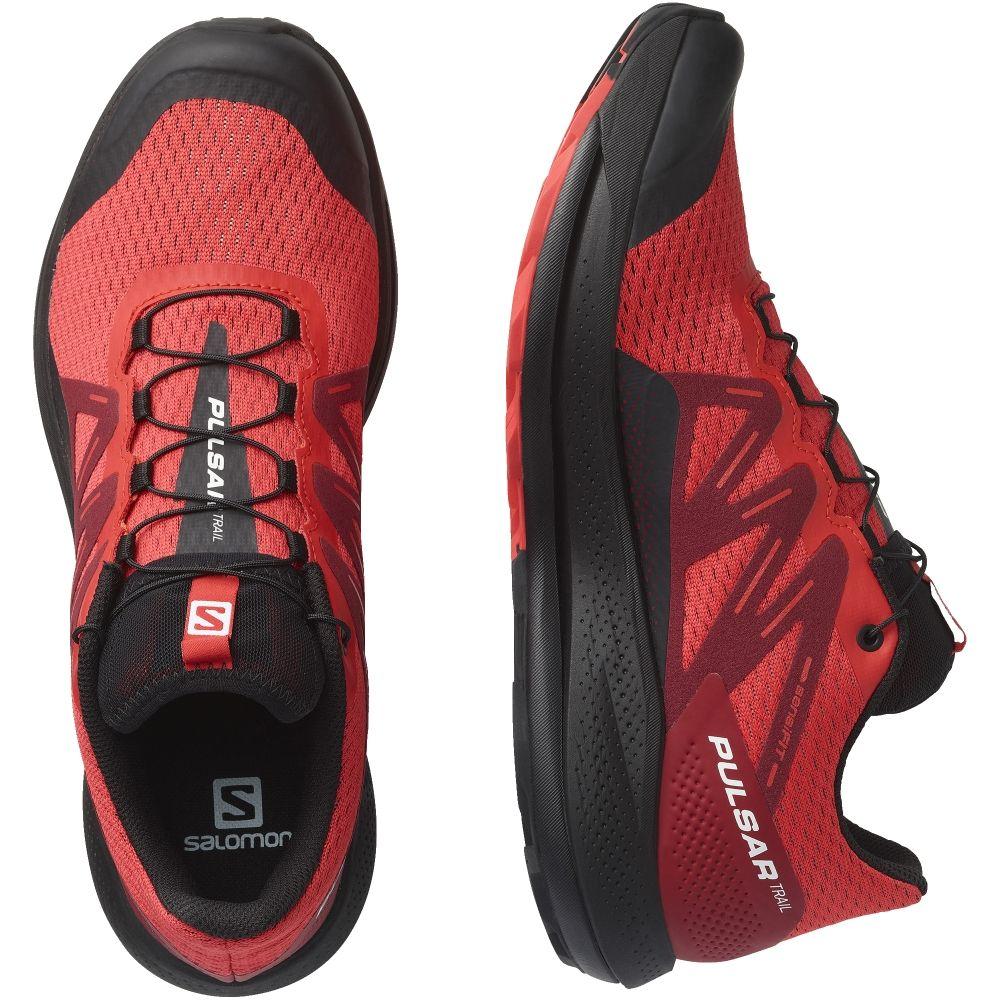 Zapatilla Hombre Pulsar Trail Rojo Salomon-3