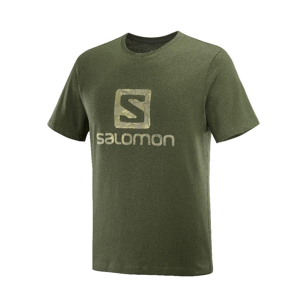 Polera Hombre Outlife Logo Oliva Salomon-0