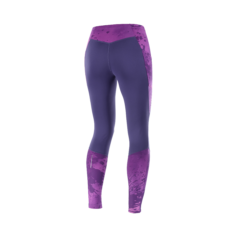 Calza Mujer Coss Run 28'' Morado Salomon-1