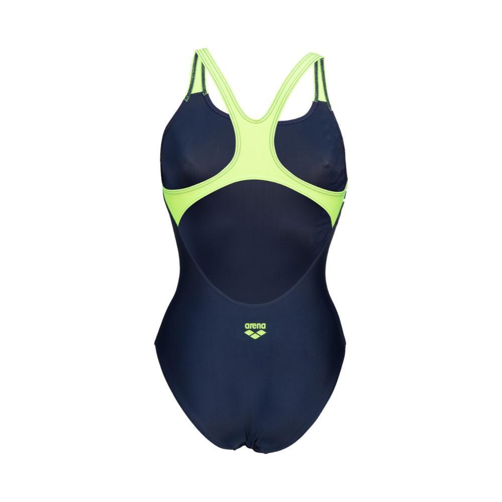 Traje De Baño De Una Pieza Mujer Swim Pro Back Gra  Azul Arena-1