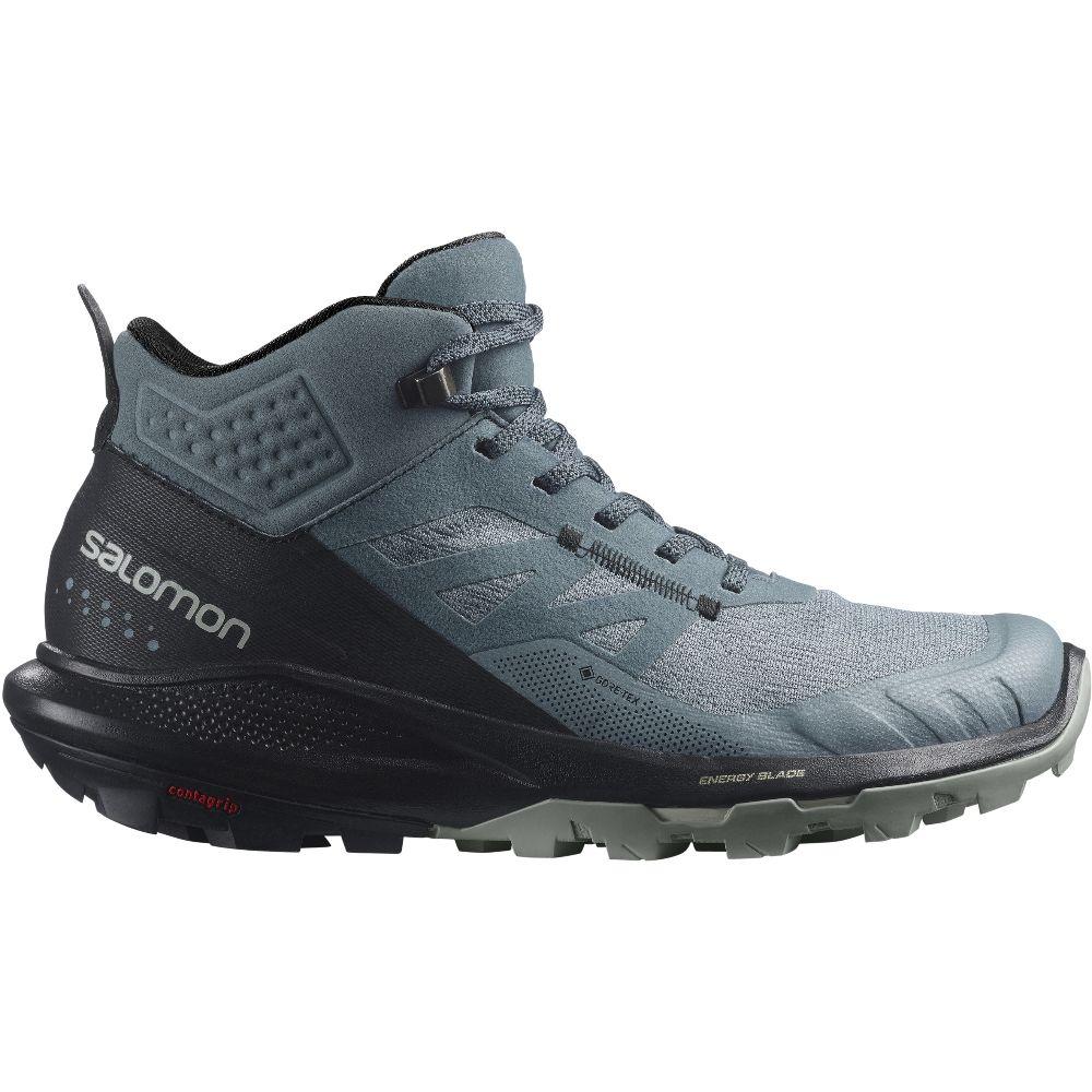 Zapatilla Mujer Outpulse Mid Gtx Gris Salomon-0