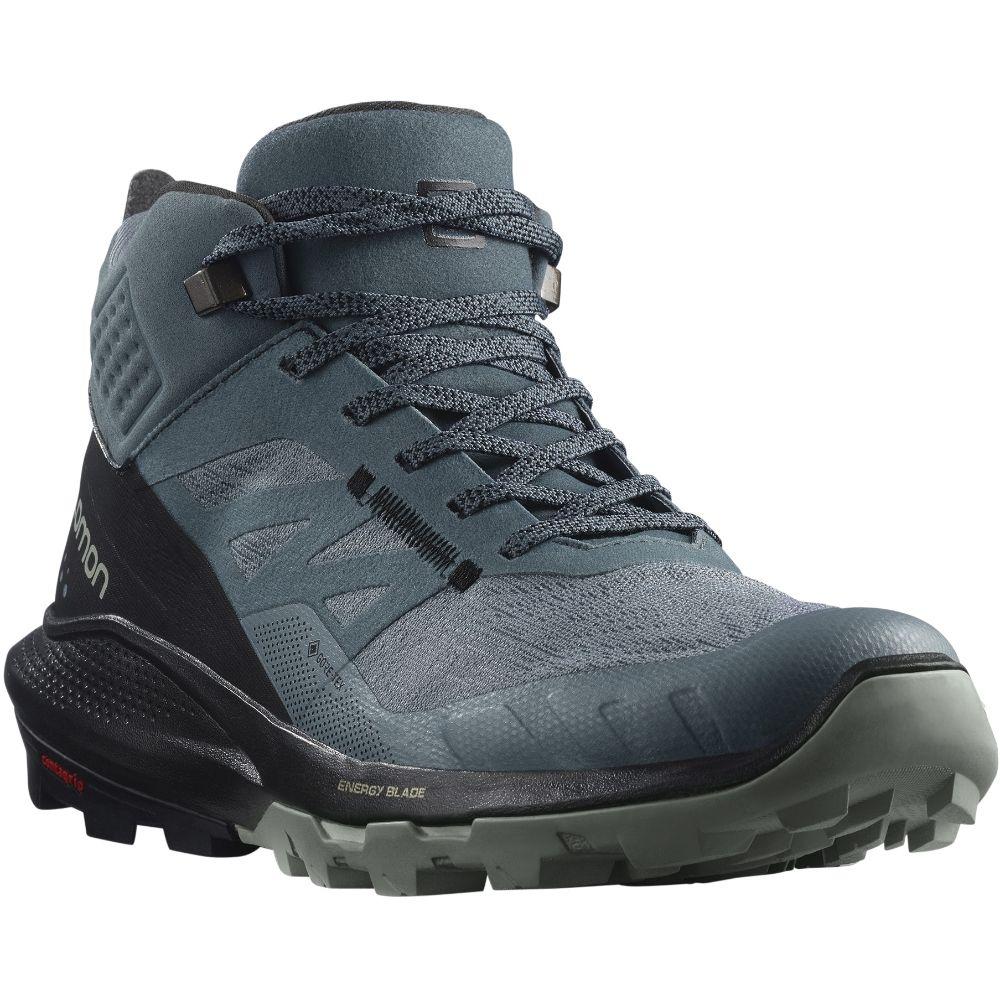 Zapatilla Mujer Outpulse Mid Gtx Gris Salomon-1