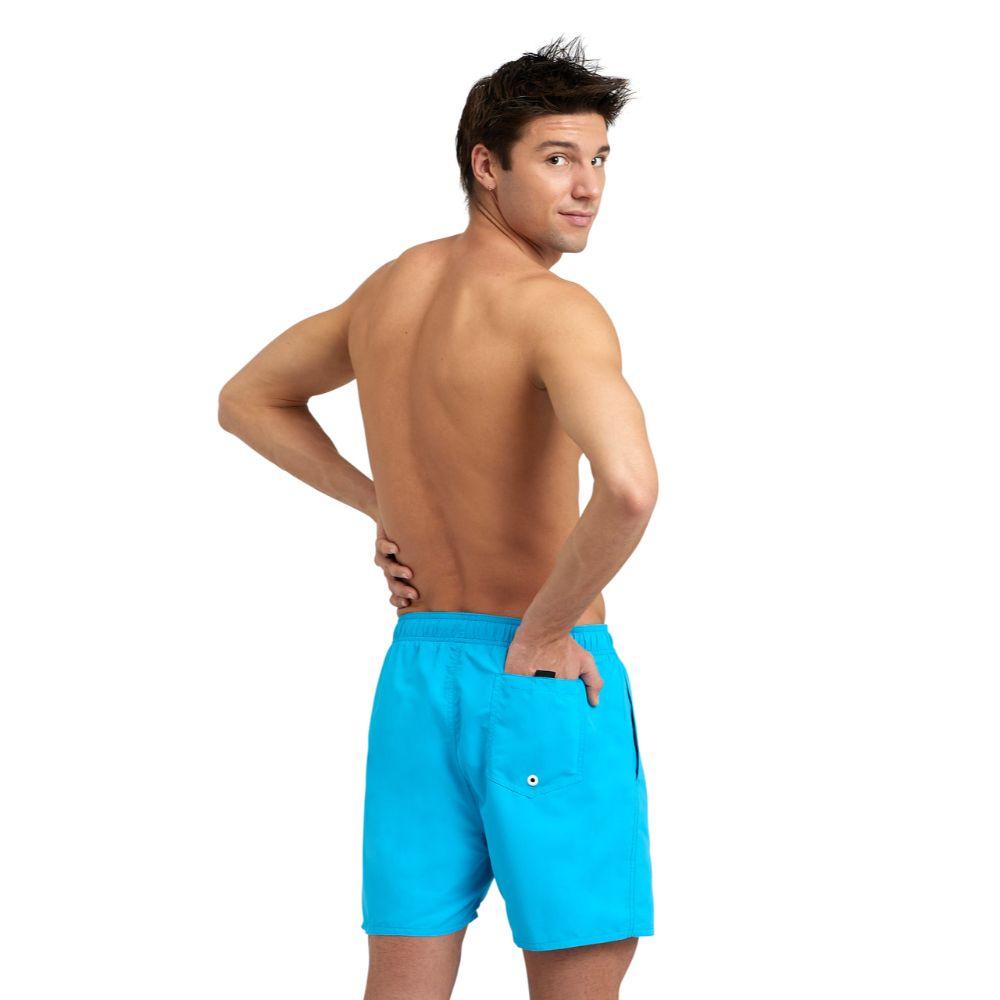 Short Playa Hombre Fundamentals R Azul Claro Arena-6