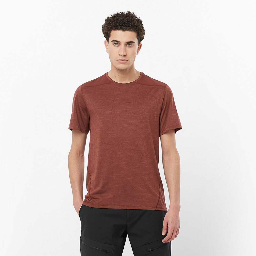 Polera Hombre Outline Ss Tee M Ma Salomon-0