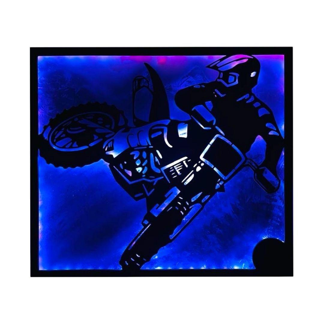 Cuadro Retroiluminado modelo Motocross-4