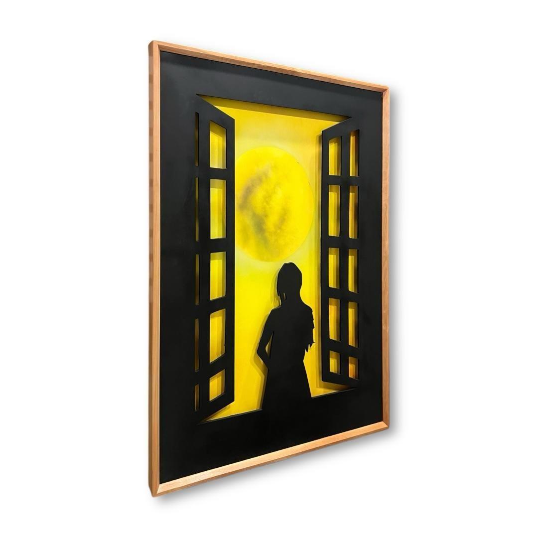 Cuadro Retroiluminado modelo Mujer en la Ventana "A"-2