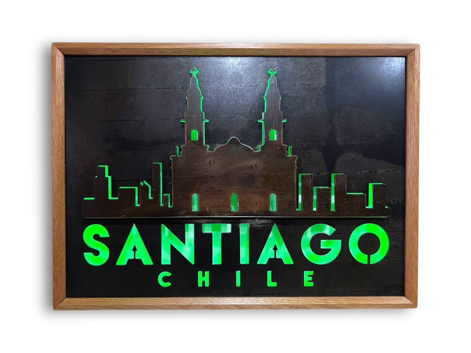 Cuadro retroiluminado modelo Catedral de Santiago-2