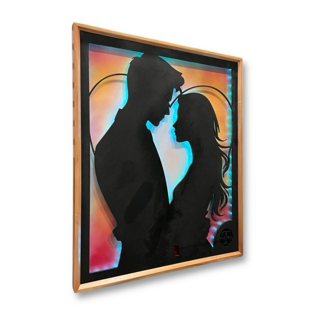 Cuadro Retroiluminado modelo Pareja enamorada-2