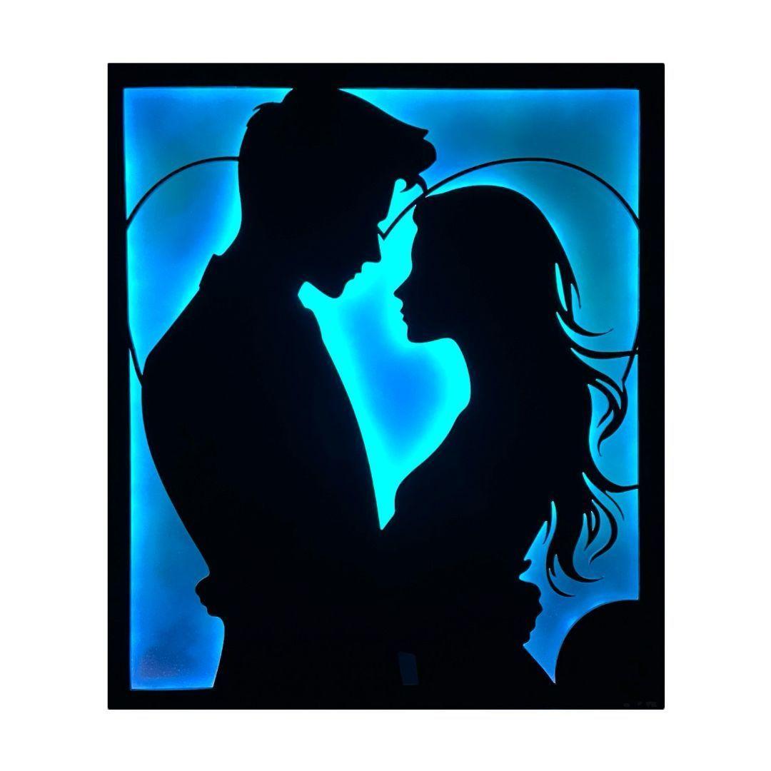 Cuadro Retroiluminado modelo Pareja enamorada-4