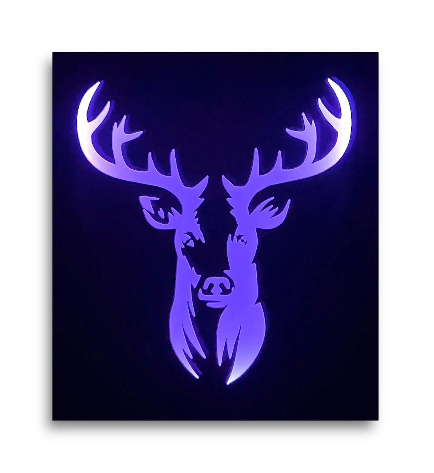Cuadro Retroiluminado modelo Venado en Fierro-3