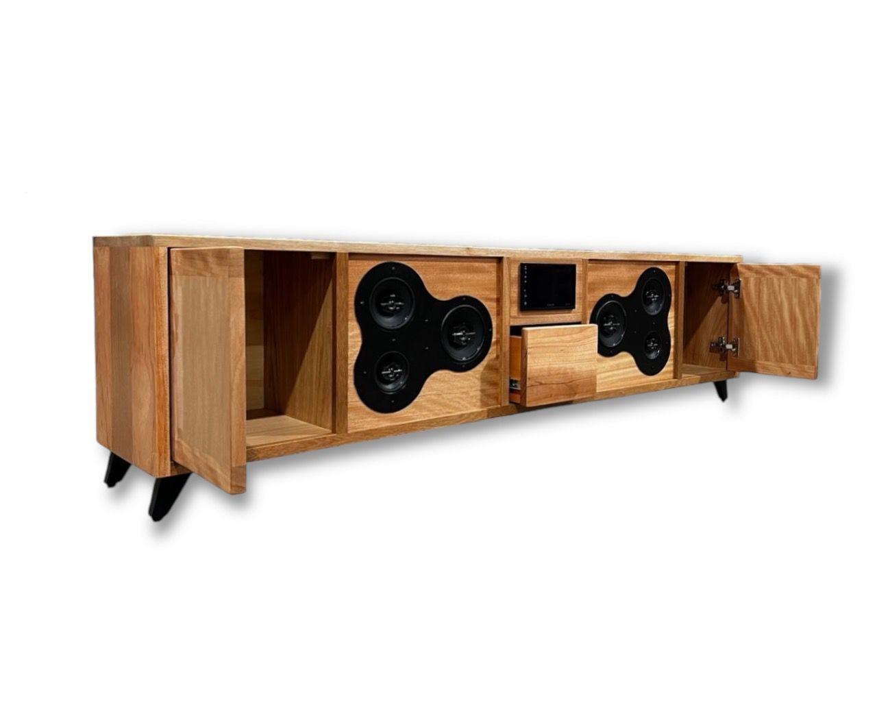 Mueble con sistema de audio incorporado, modelo Imperio-2