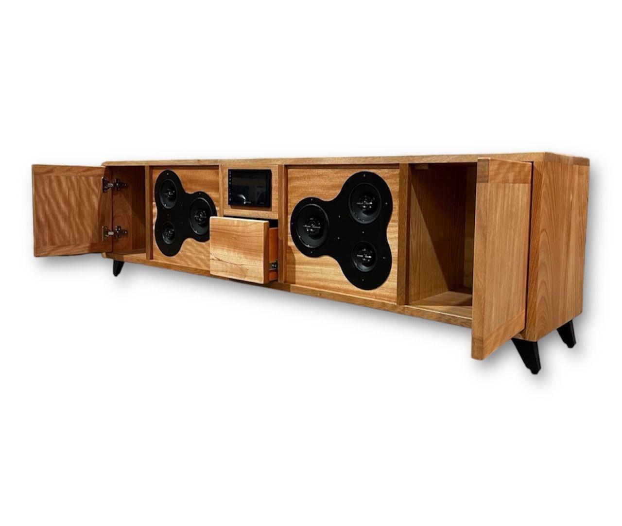Mueble con sistema de audio incorporado, modelo Imperio-3