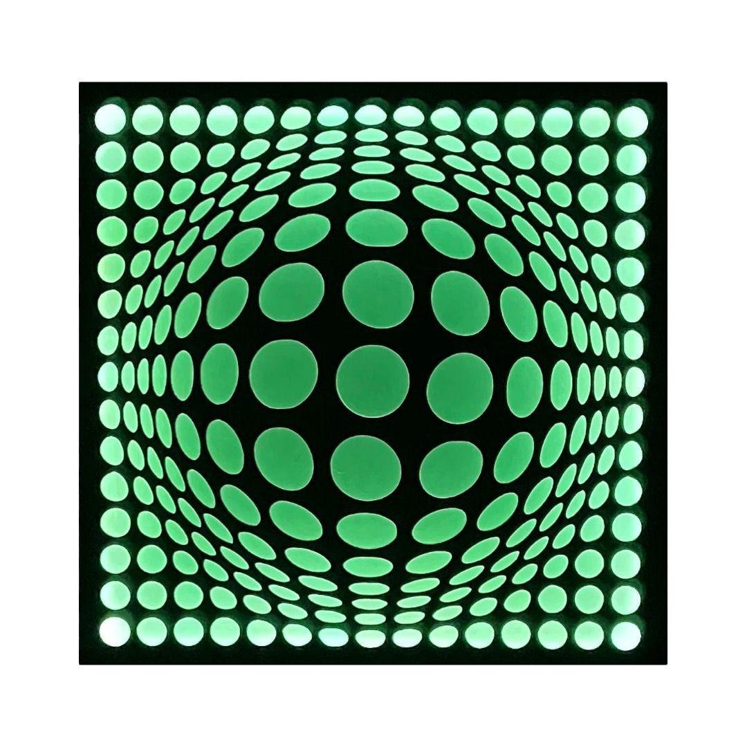Cuadro Retroiluminado modelo Puntos 3D-3