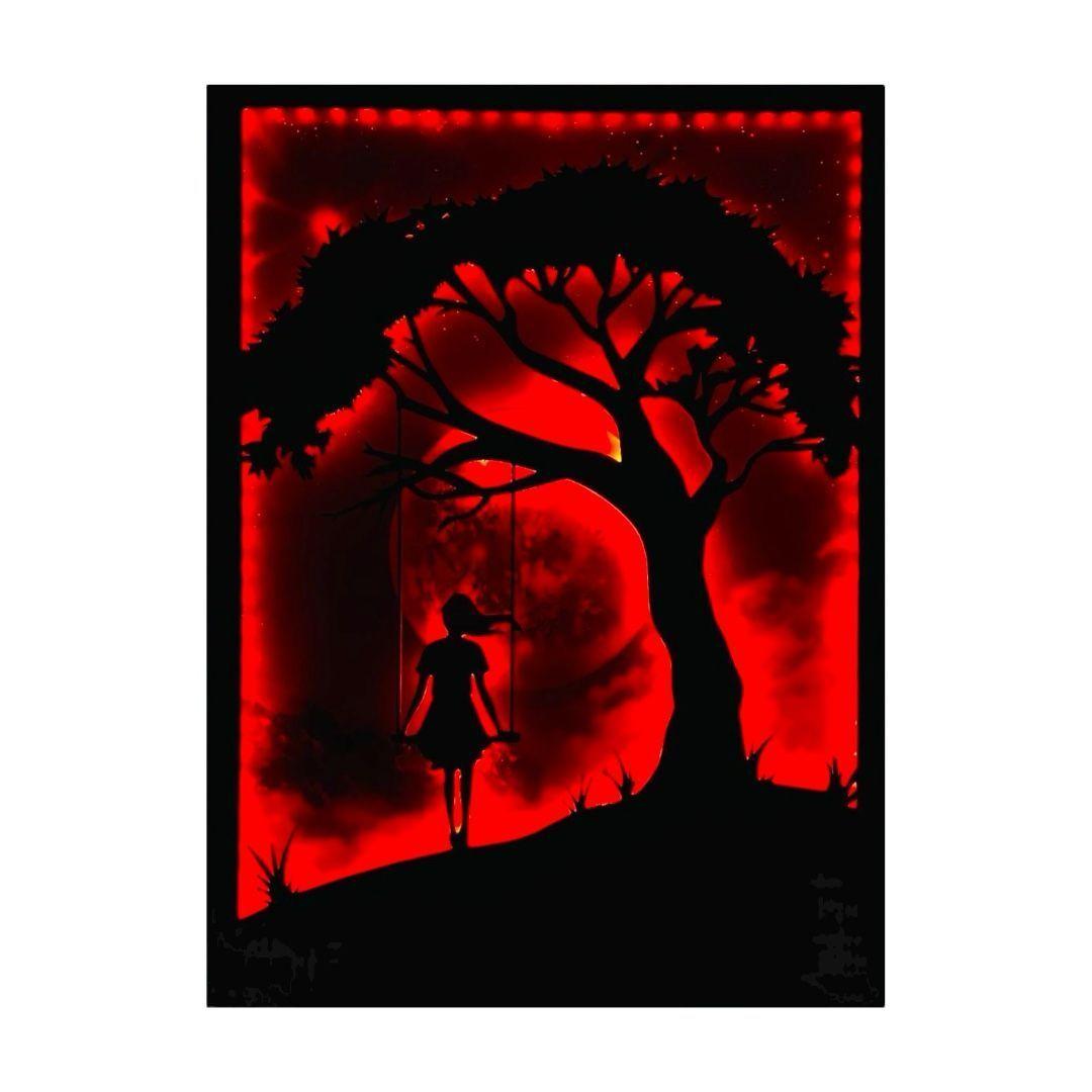 Cuadro Retroiluminado modelo Columpio en el árbol-5