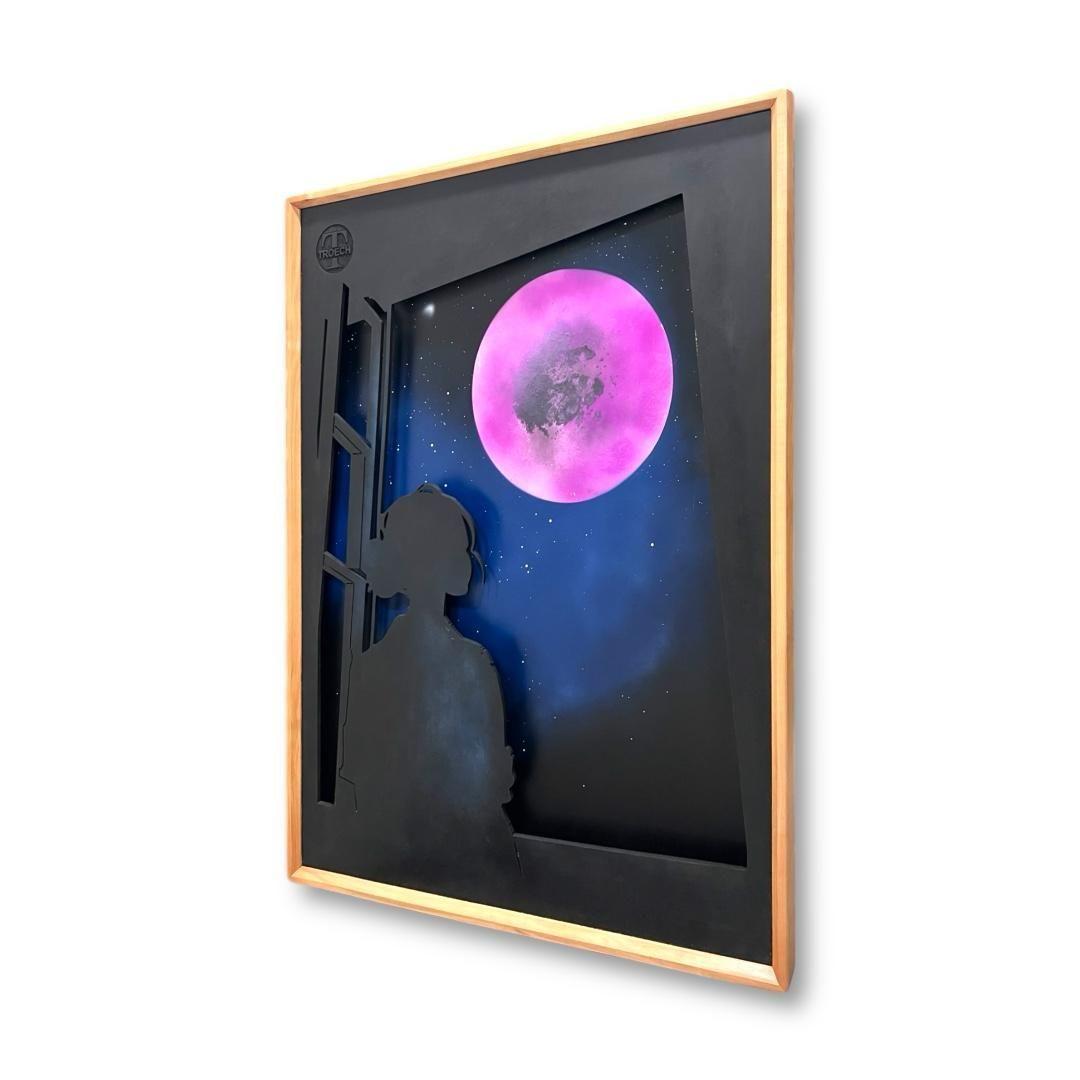 Cuadro Retroiluminado modelo Mujer en la Ventana B-1