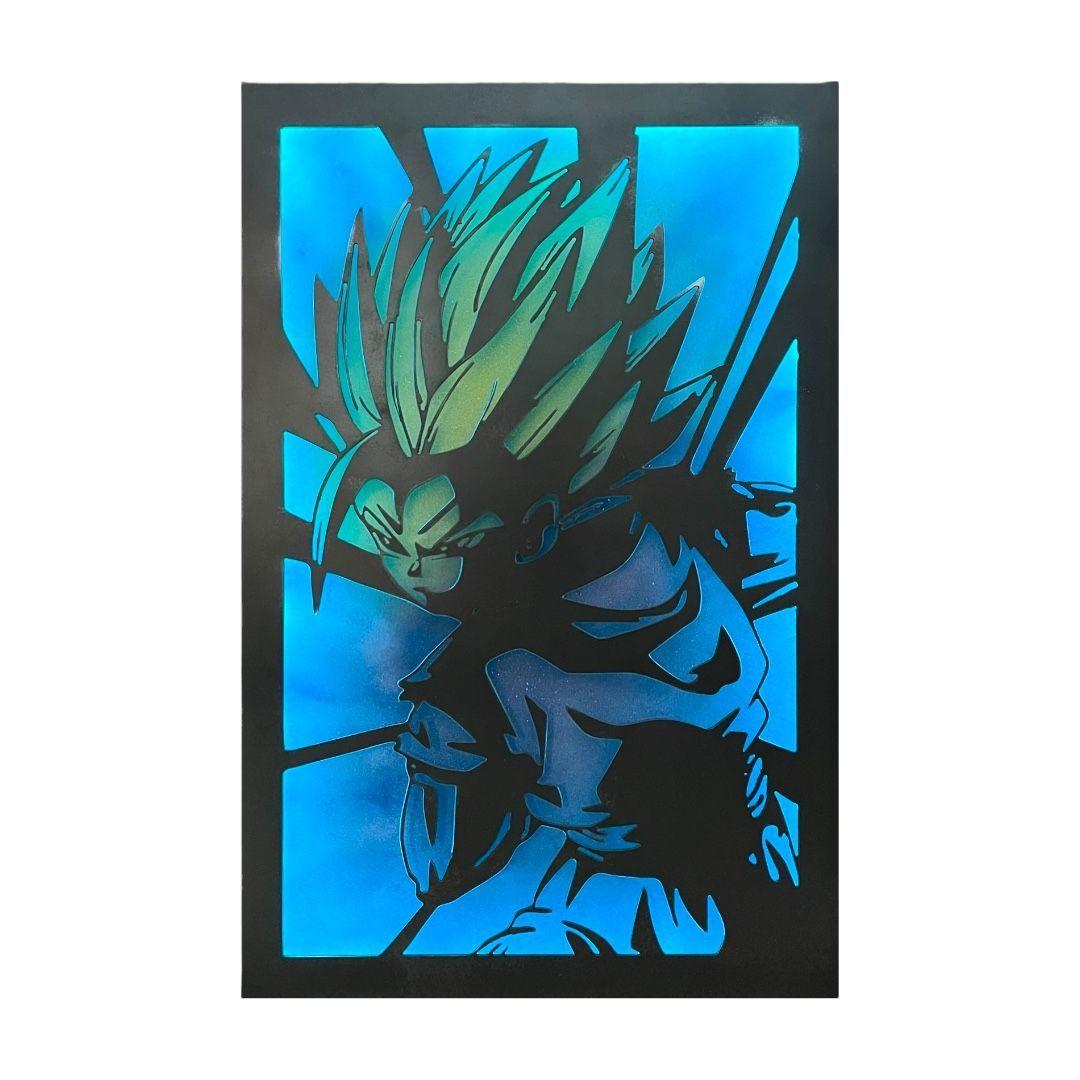 Cuadro Retroiluminado modelo Gohan SSJ2-3