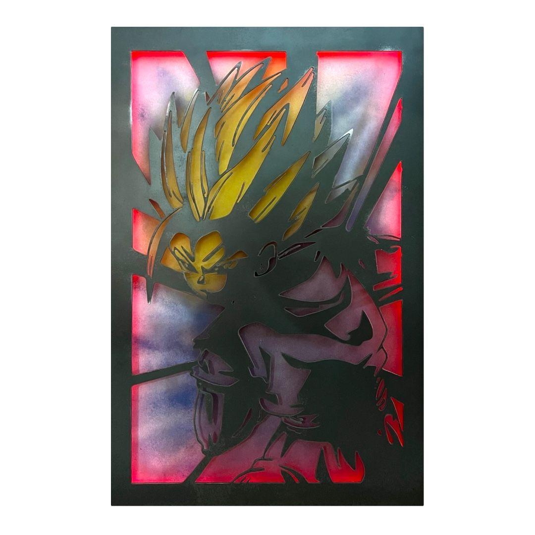 Cuadro Retroiluminado modelo Gohan SSJ2-4