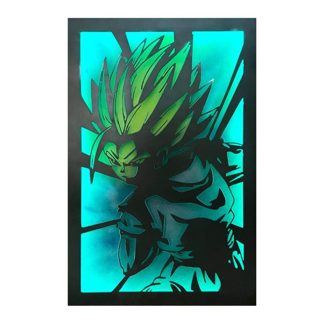 Cuadro Retroiluminado modelo Gohan SSJ2-5