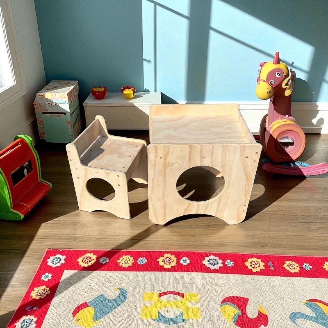 Escritorio infantil con silla modelo Cajoncito-5