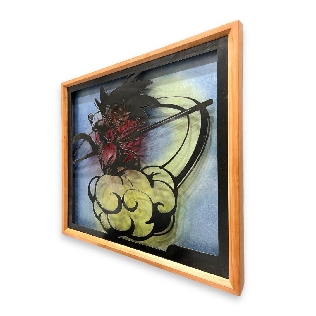 Cuadro Retroiluminado modelo Gokú Nube-1