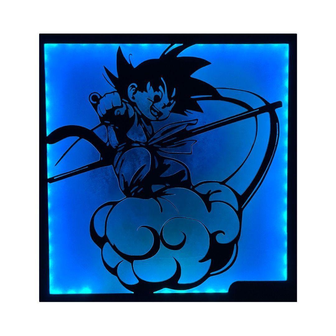 Cuadro Retroiluminado modelo Gokú Nube-5
