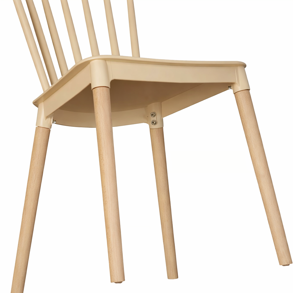Silla Windsor para Comedor o Terraza Beige-3