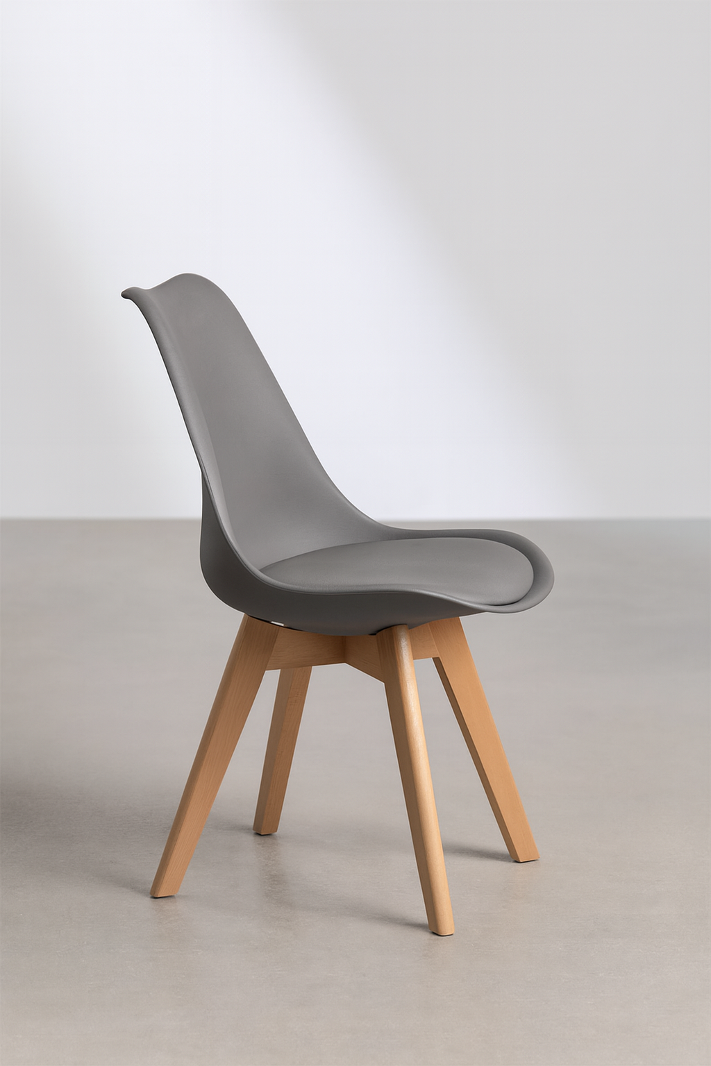 Pack 6 Sillas Eames Acolchada Gris-2