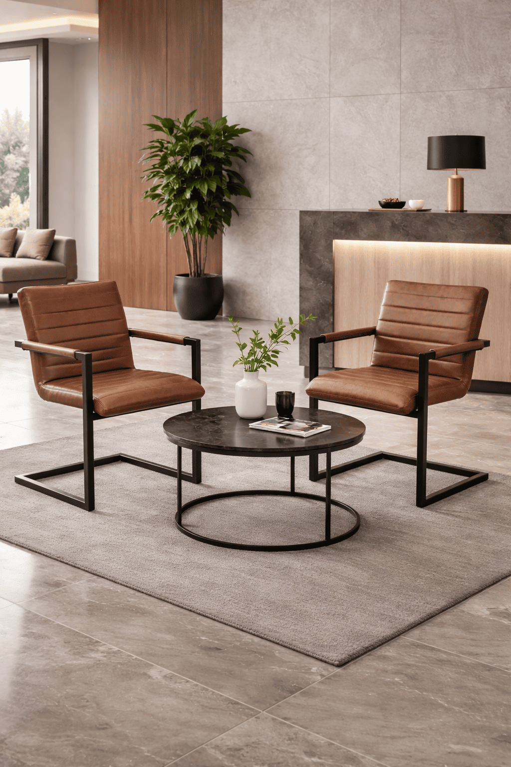 Pack 2 Butacas o Sitiales Milano Oficina Salon Elegante-5