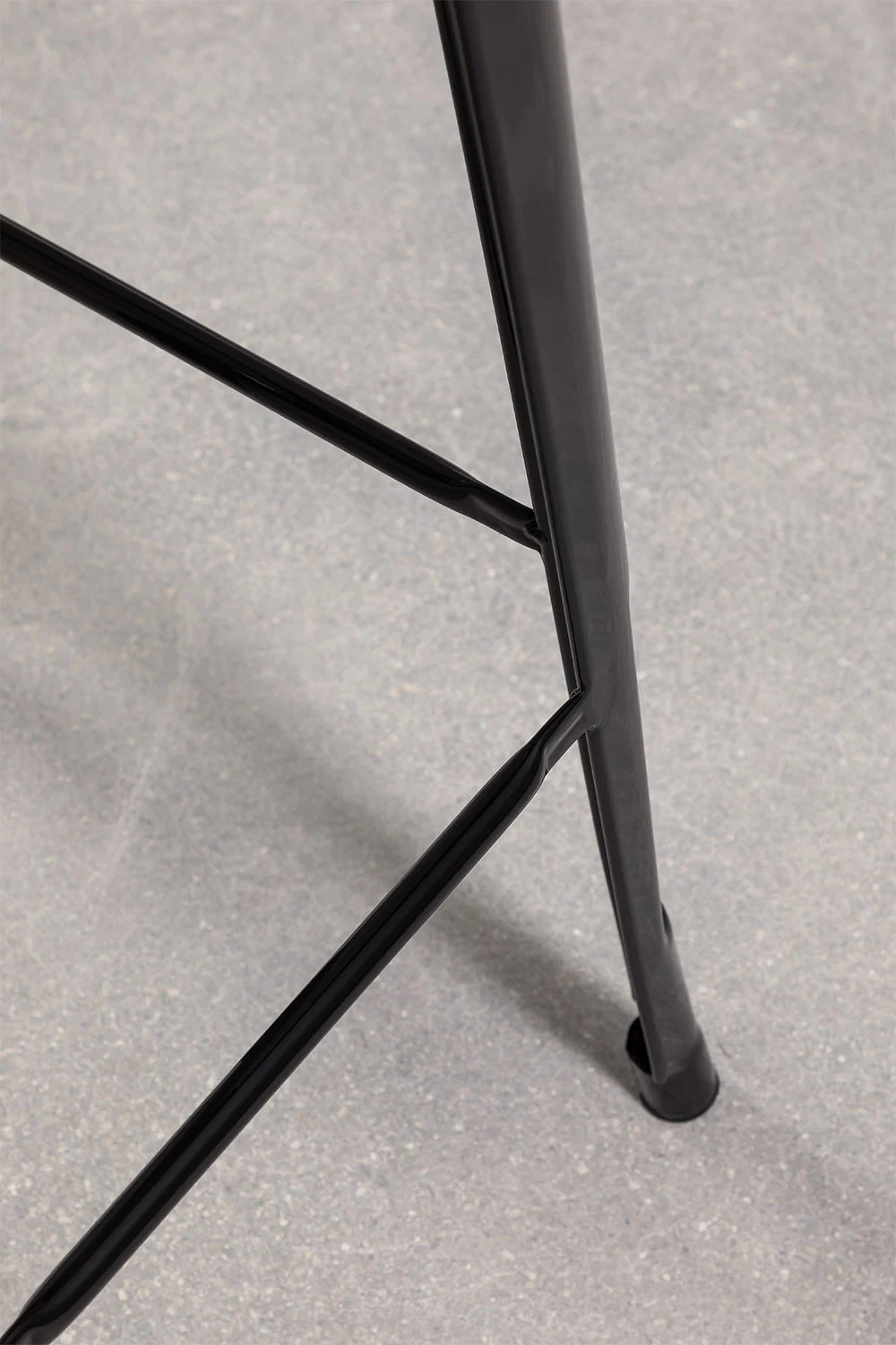 Pack 2 Taburetes Tolix Negro con Asiento de Madera-4
