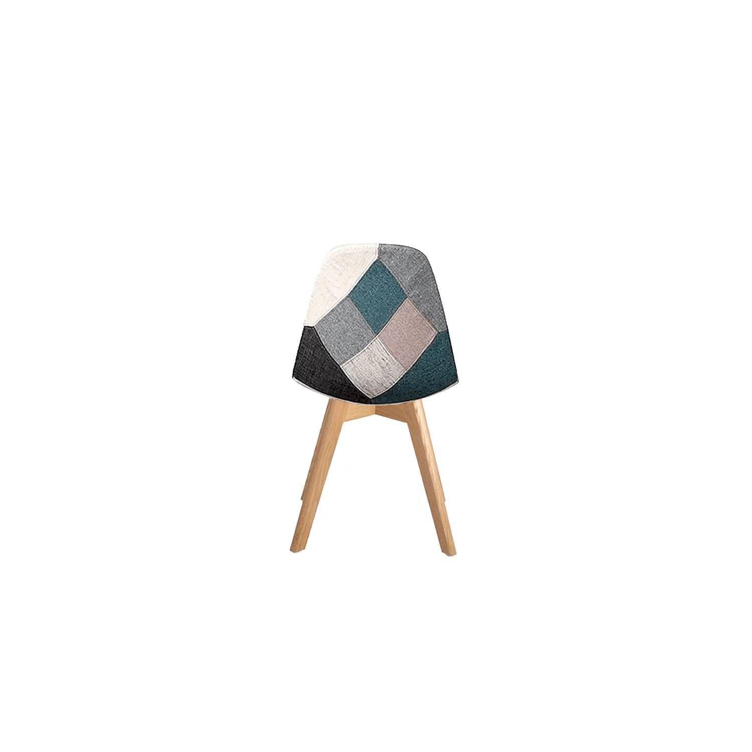 Pack 6 Sillas Eames Patchwork Azul-1