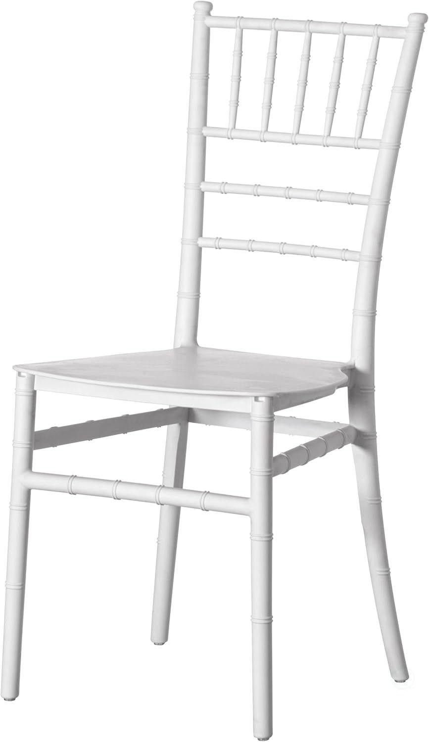 Pack 4 Sillas Chiavari Apilable Para Comedor Terraza Eventos Blancas-2