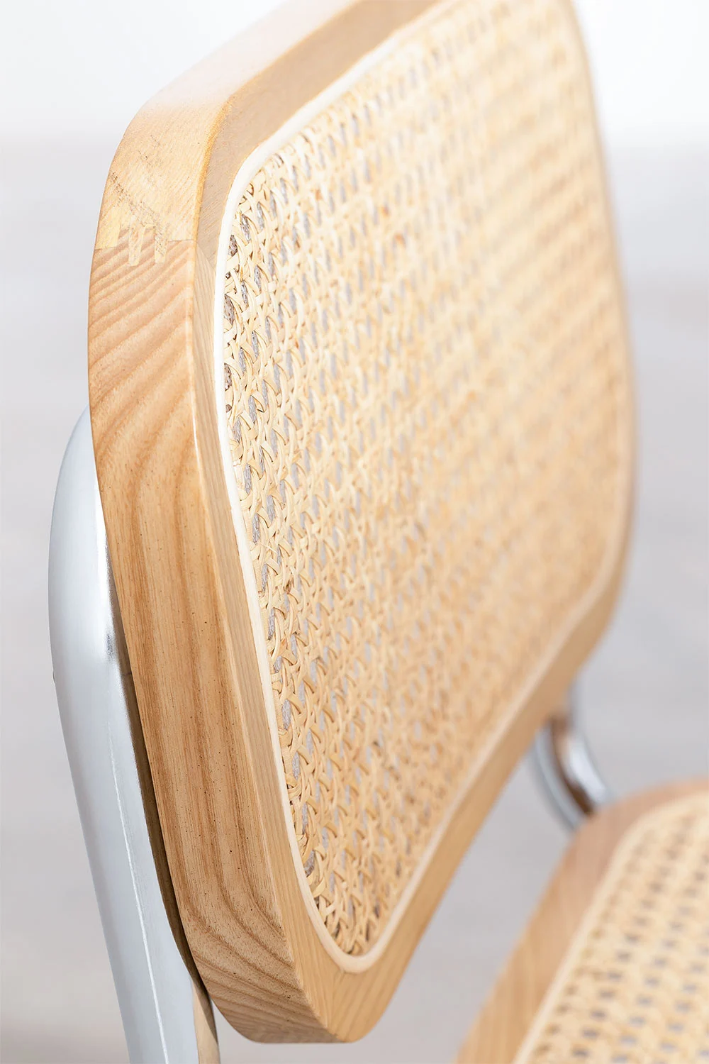 Silla Breuer Natural Madera y Ratán-4