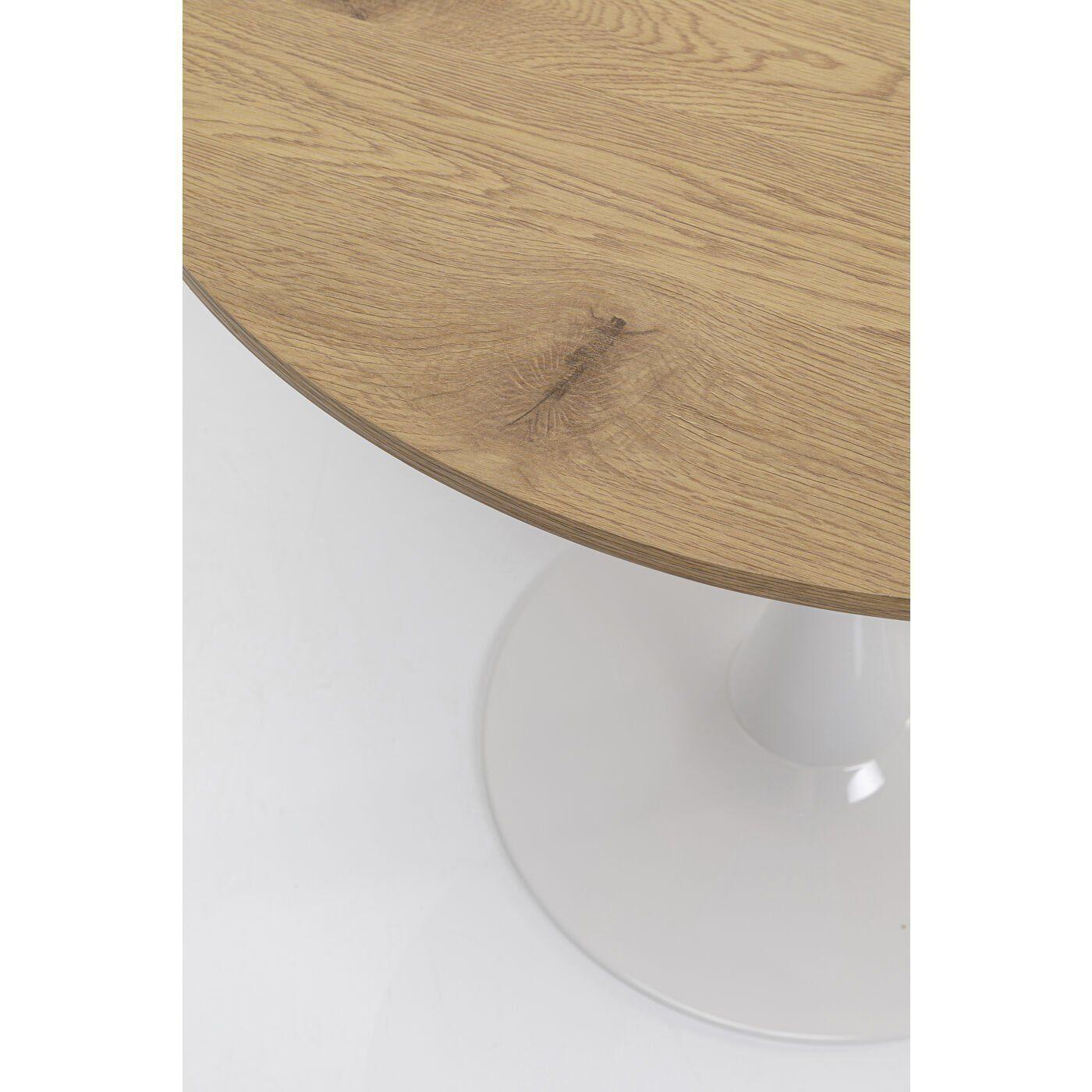 Mesa Comedor Redonda Tulip Wood 80cm Diametro Blanca-2