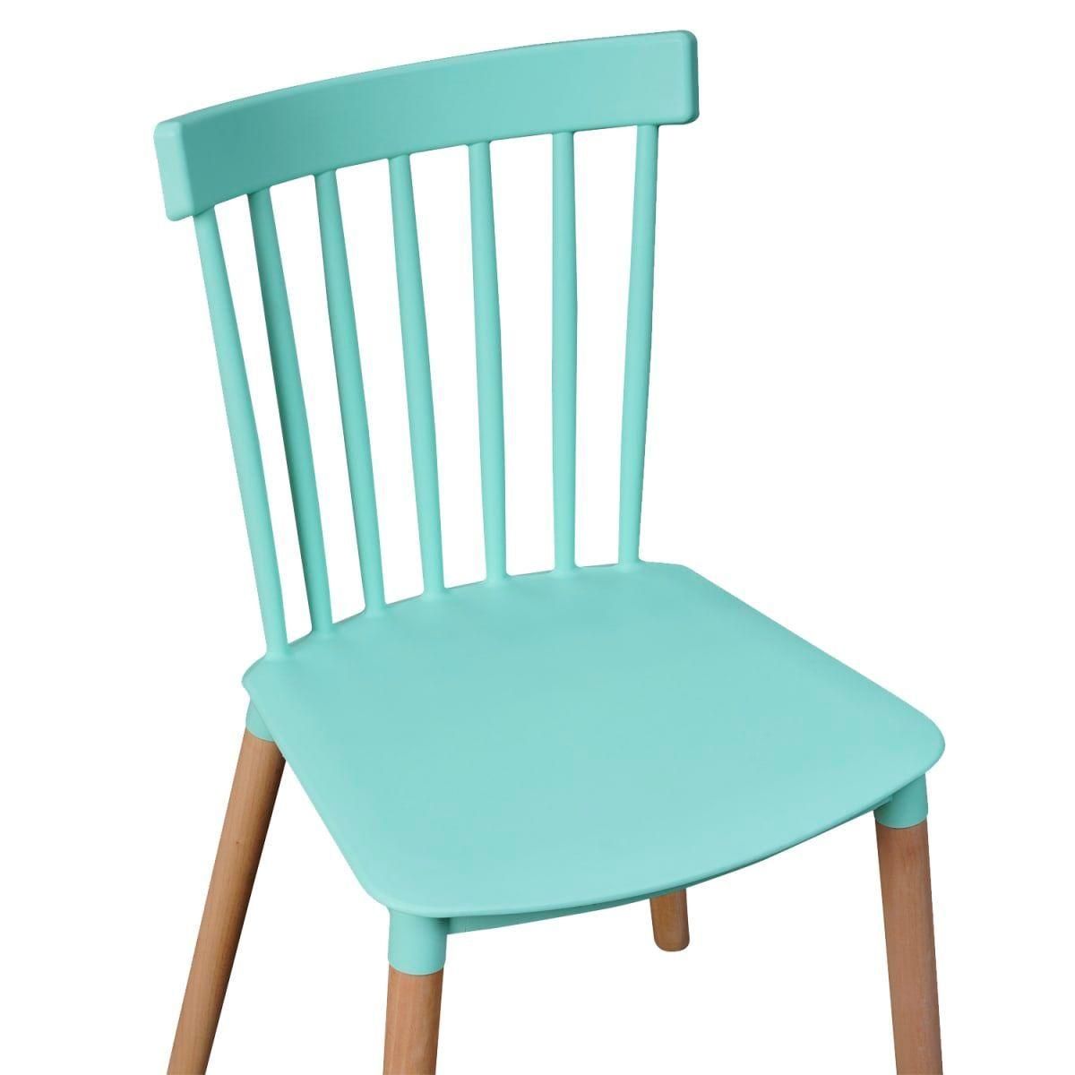 Pack 4 Sillas Windsor para Comedor o Terraza Menta-2