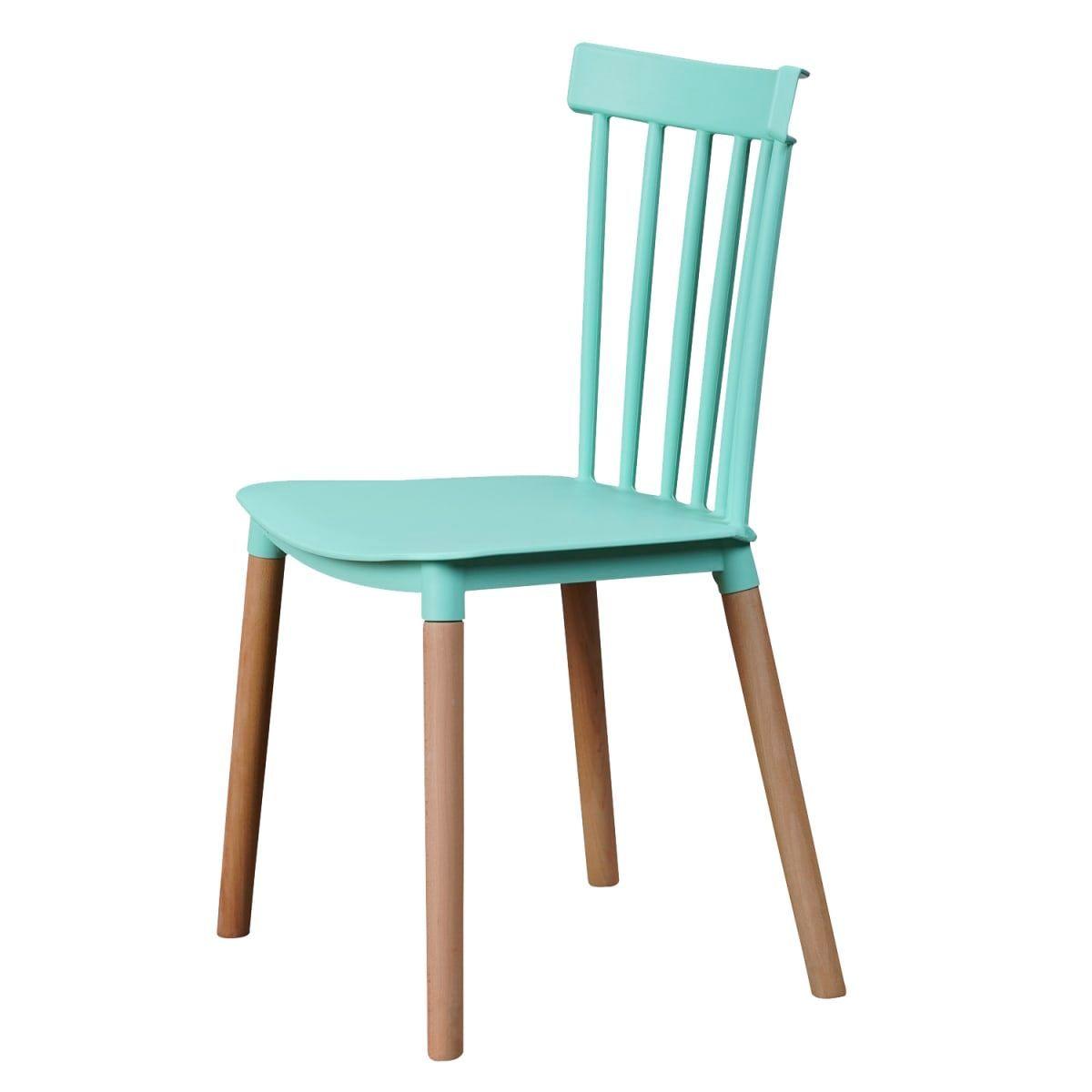 Pack 4 Sillas Windsor para Comedor o Terraza Menta-3