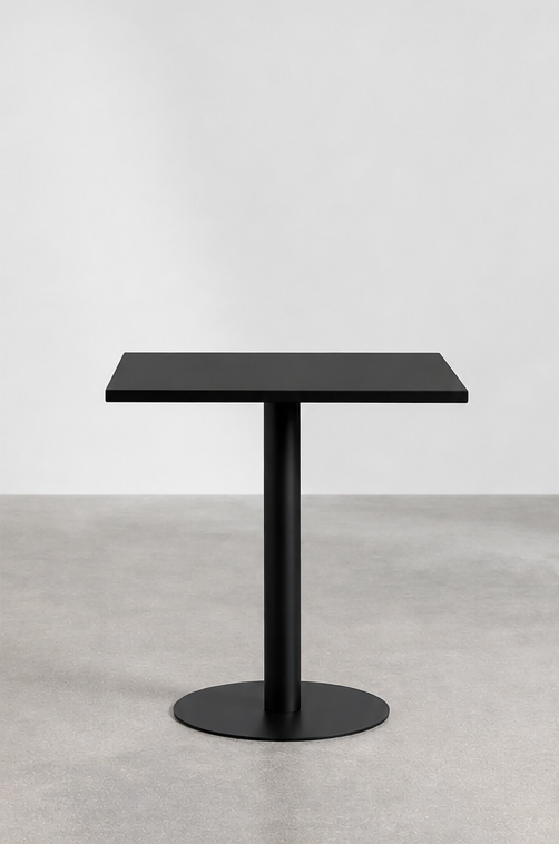 Mesa Tolix Clásica 70x70 Metalica Negro-1