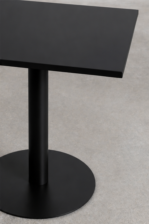 Mesa Tolix Clásica 70x70 Metalica Negro-3