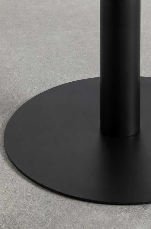Mesa Tolix Clásica 70x70 Metalica Negro-4