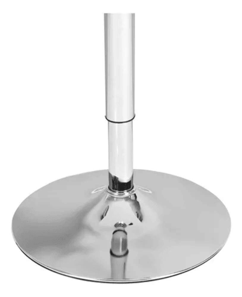 Pack 2 Mesas Centro Bar Altura Regulable 60cm Diámetro Blanca-4