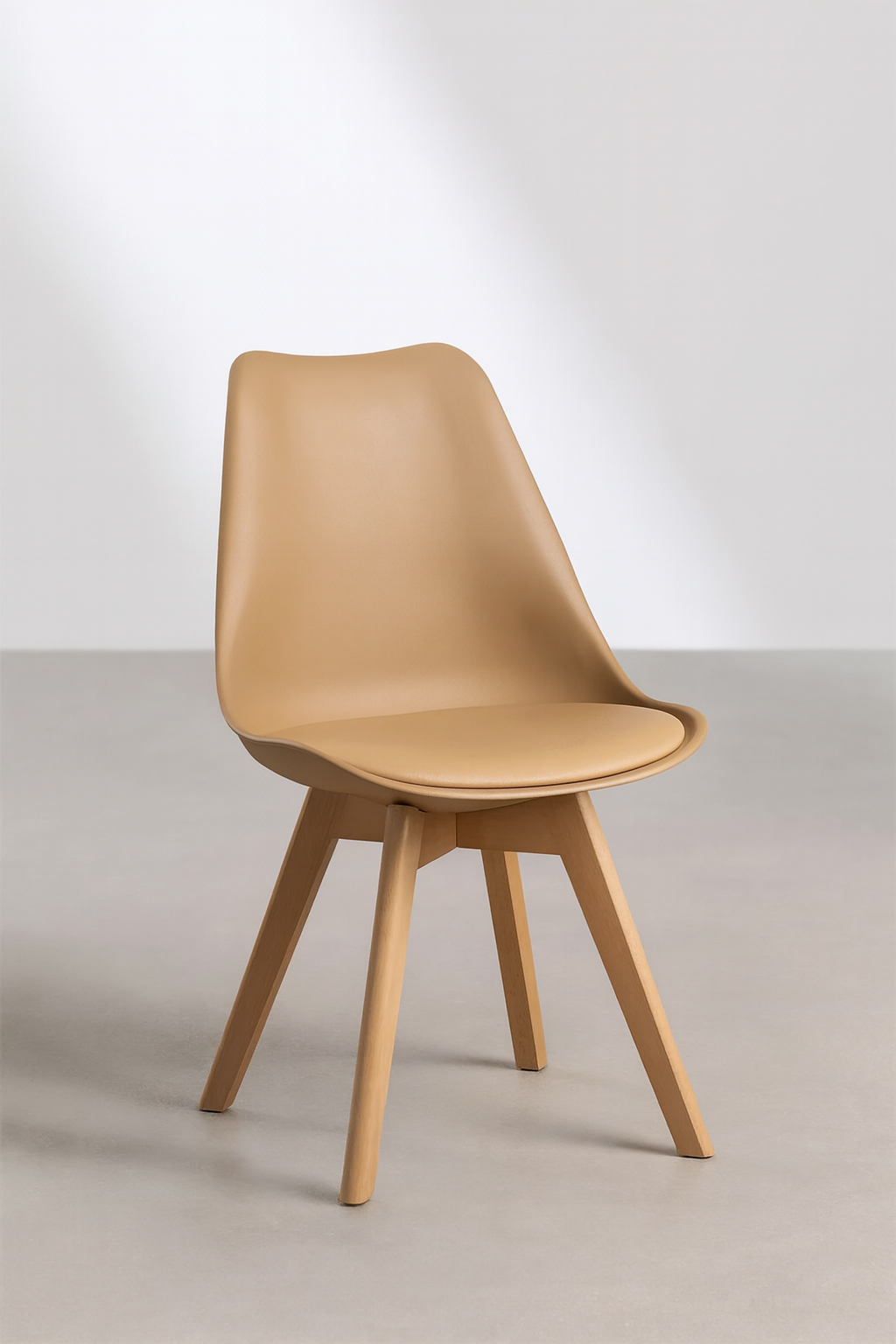 Pack 6 Sillas Eames Acolchada Beige-2