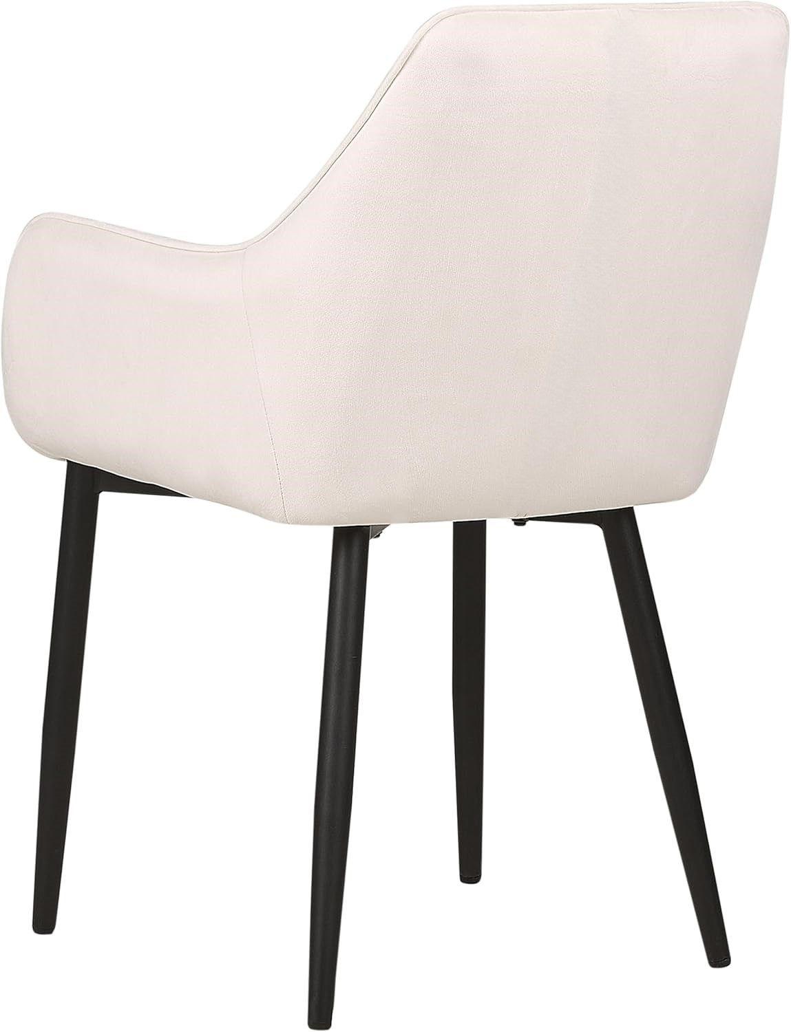 Pack 2 Sillas Butacas Sillón Poltronas Velvet Patas Negras-2