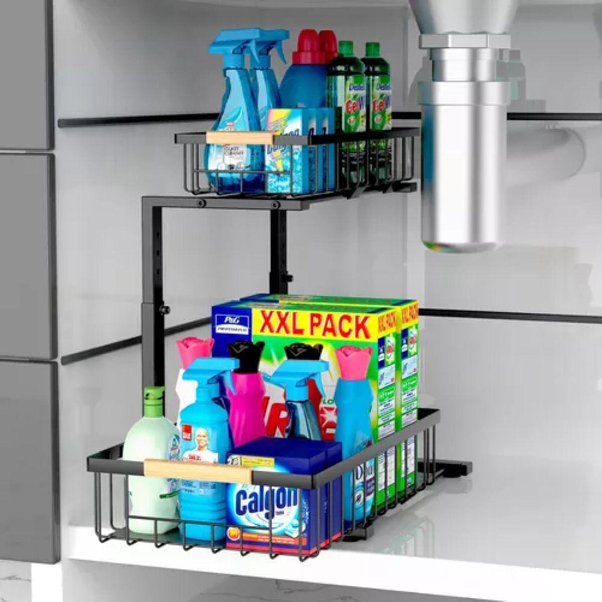Organizador Para Lavaplatos Cocina Baño Multiusos Ajustable-3