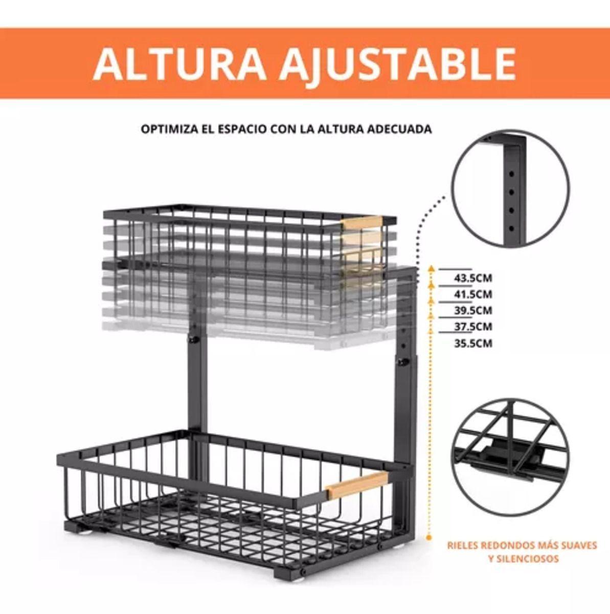 Organizador Para Lavaplatos Cocina Baño Multiusos Ajustable-5