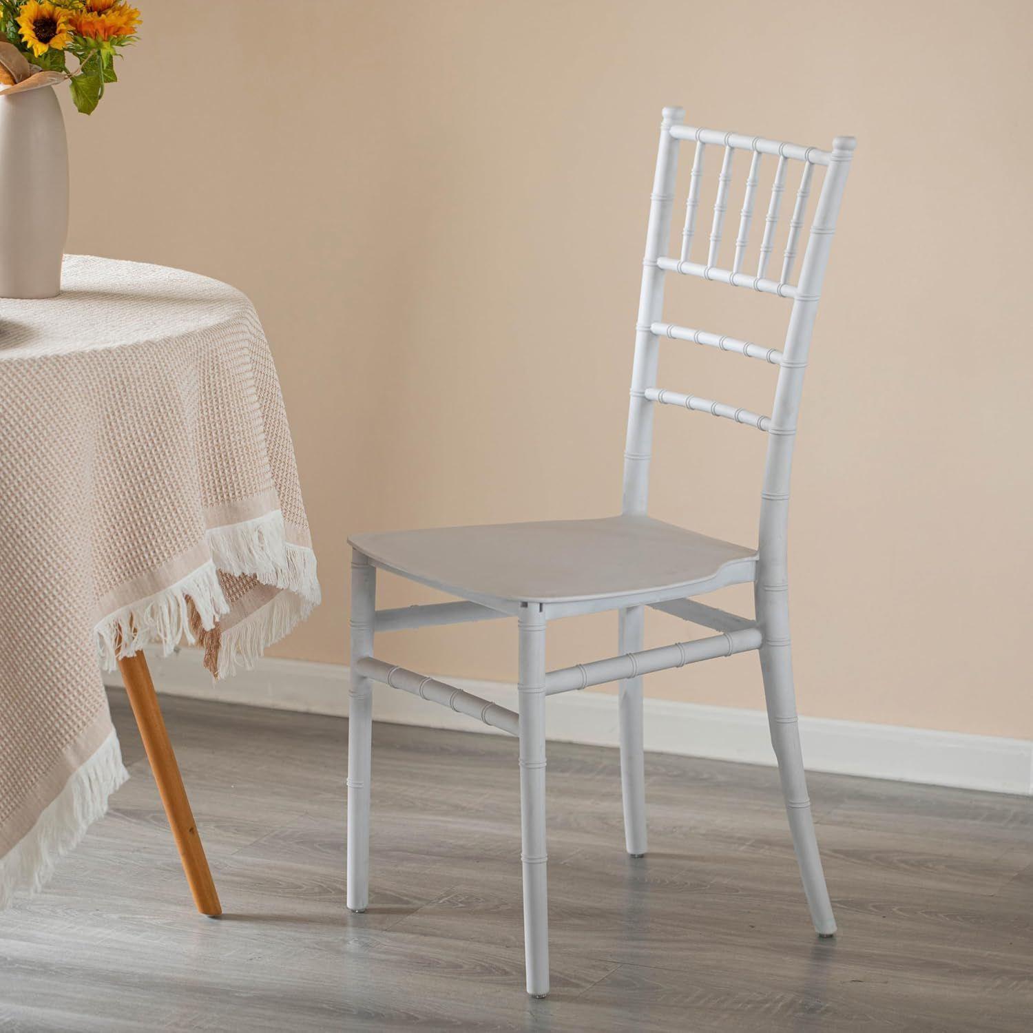 Silla Chiavari Apilable Para Comedor Terraza Eventos Blanca-4
