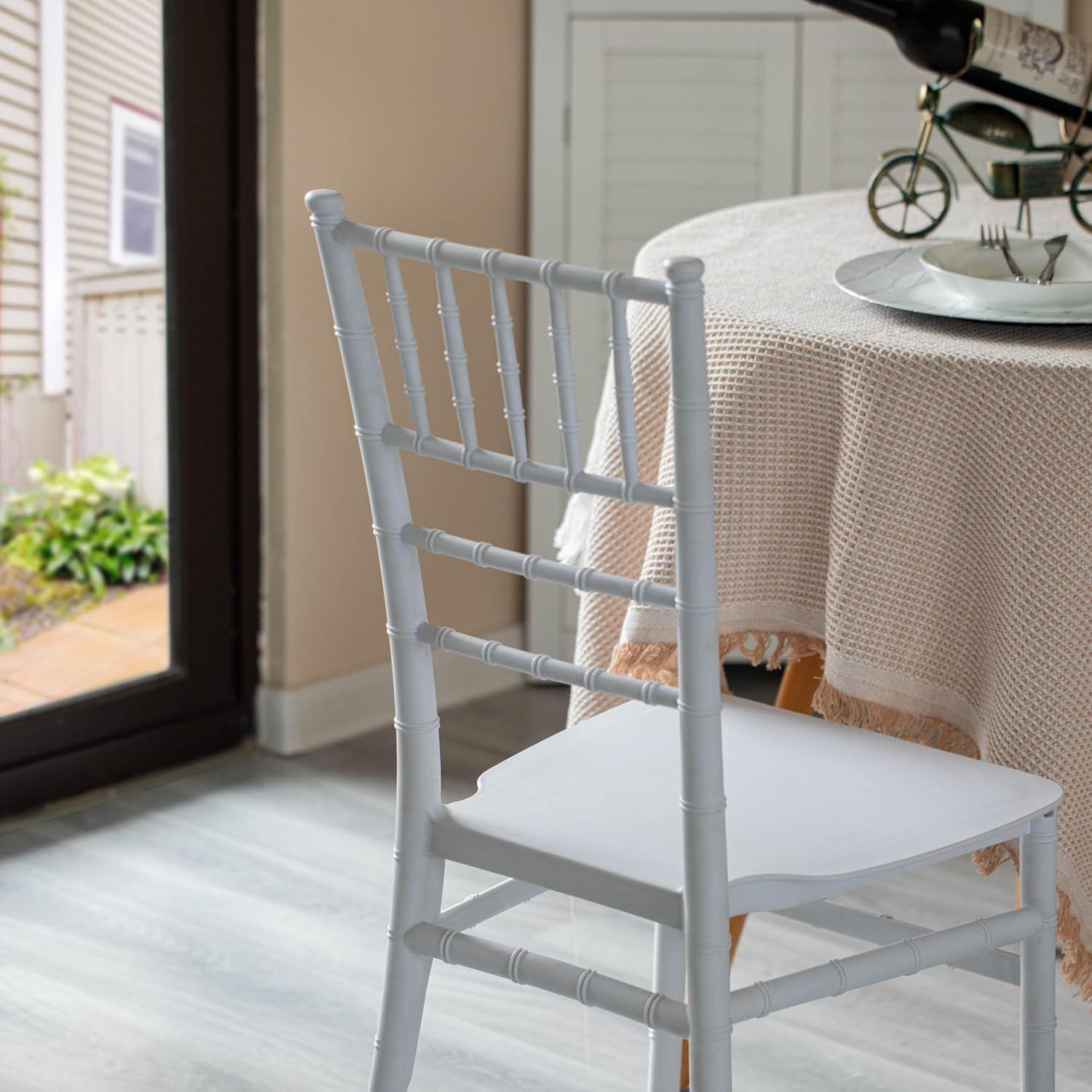 Silla Chiavari Apilable Para Comedor Terraza Eventos Blanca-5