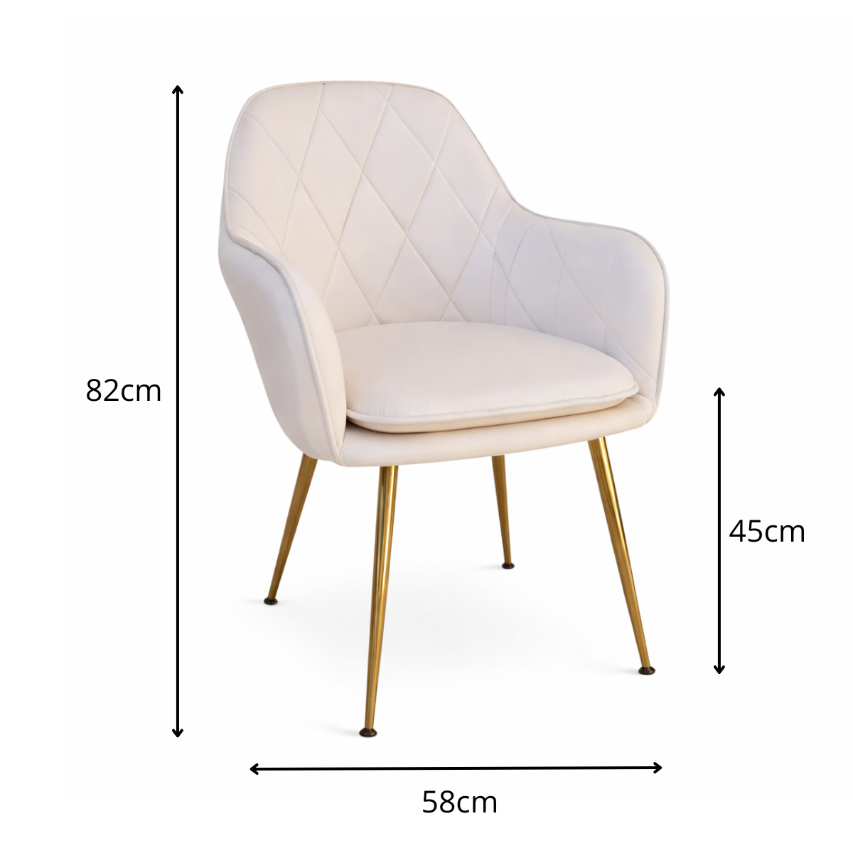 Pack 2 Butacas Sitiales Velvet Diamond Beige-4