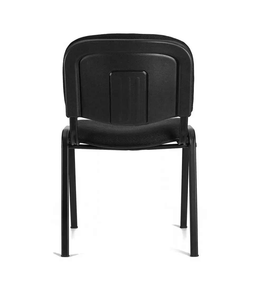 Pack 4 Sillas Meeting ISO Lino Negra para Oficina y Sala de Reuniones-2