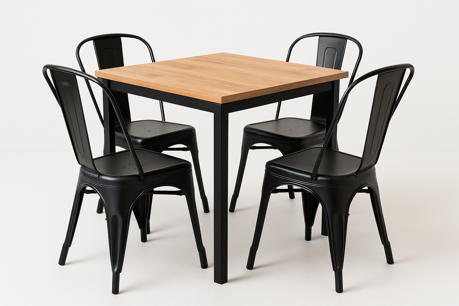 Mesa 80x80cm Para Restaurante Cafeter a Casino Terraza Comedor-5