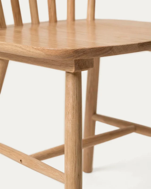 Pack 4 Sillas Windsor Madera Natural para Comedor-5